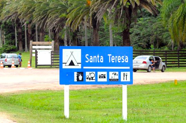 Cartel del Parque Santa Teresa