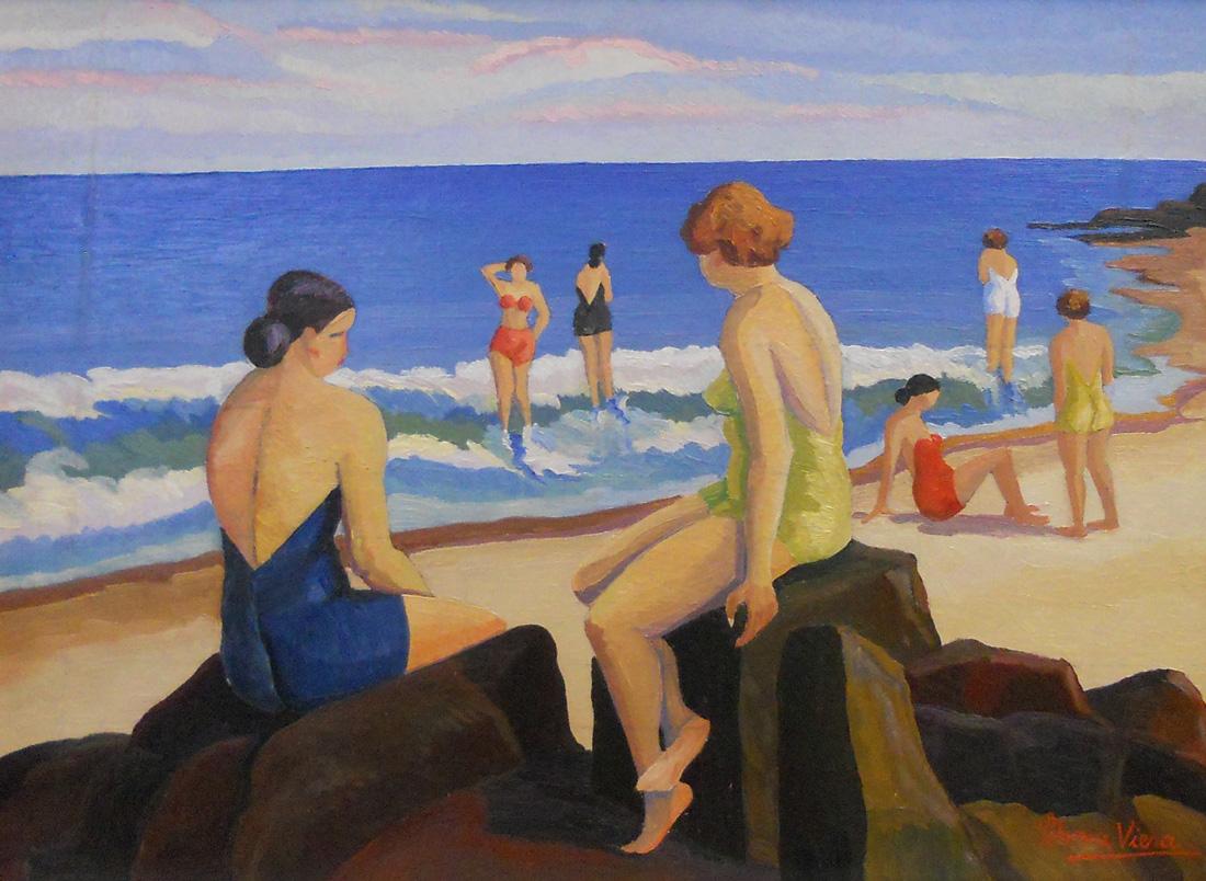 Obra Bañistas de Petrona Viera