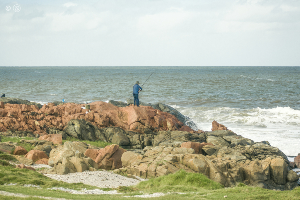 Pescador en Punta Negra