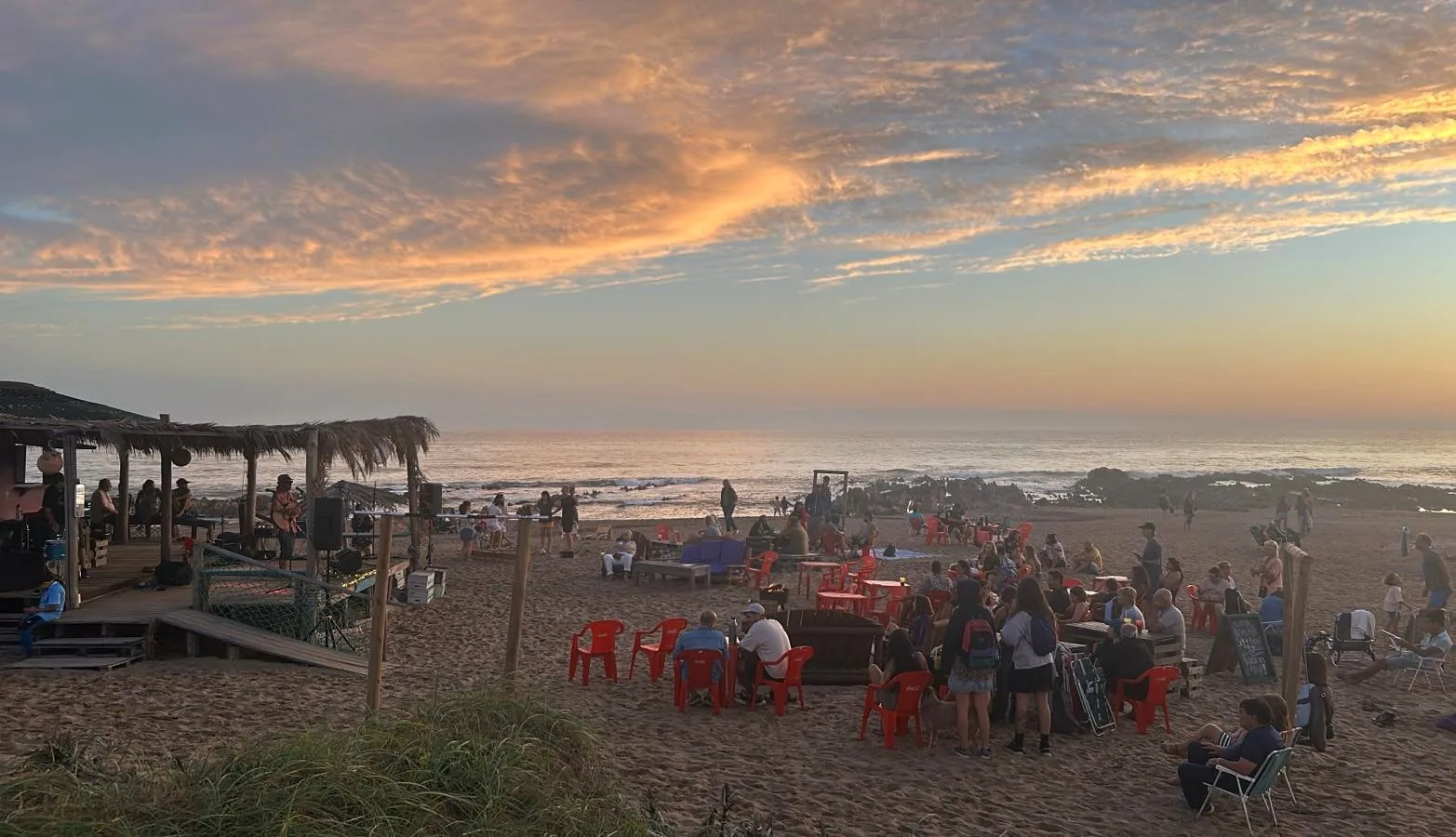 Atardecer en el chiringo himalaya
